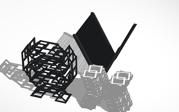 3D design Estructura Lineal, Capa Lineal, Lineas Enlazadas | Tinkercad