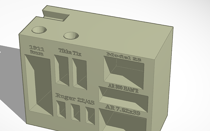 3D design mag rack | Tinkercad