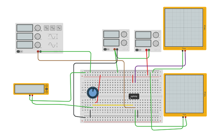 Circuit design zero crossing comparatore anello aperto | Tinkercad