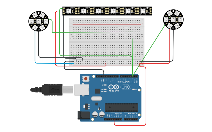 FALSE Refurbishment Step งานMini Project Arduino UNO R3 | Tinkercad