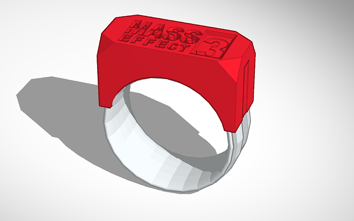 3D design ring - Tinkercad