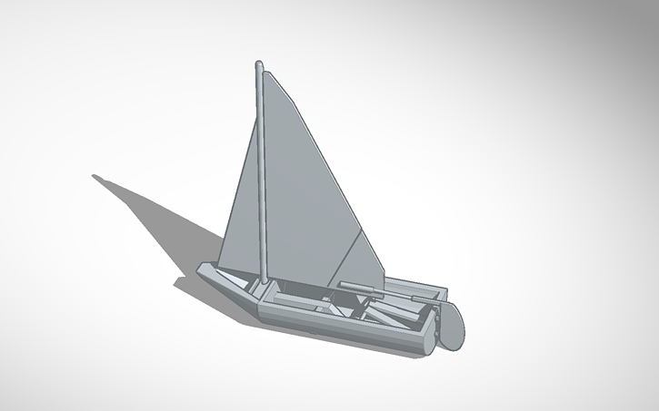 420 sailboat 3d model