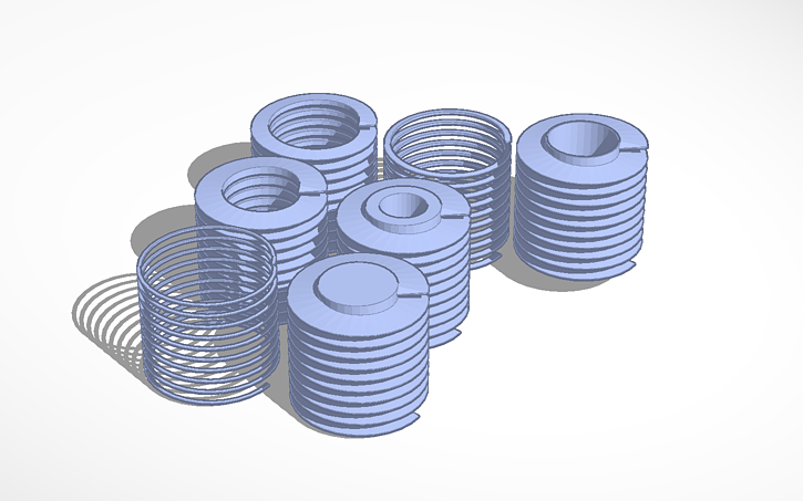 3D design testing Springs | Tinkercad