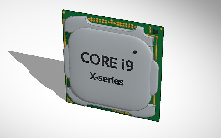 3D design CPU - Tinkercad