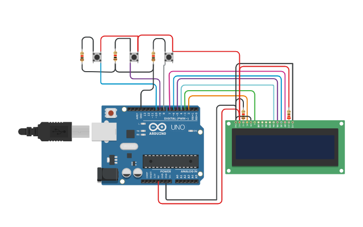 Circuit design Clock - Tinkercad