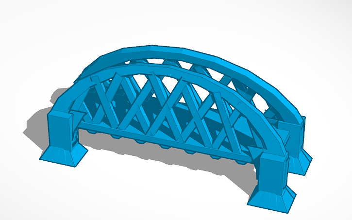 3D design dx bridge - Tinkercad