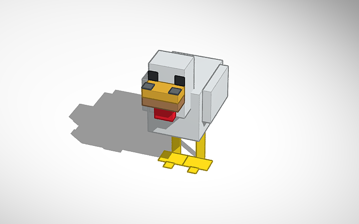 3D design chicken - Tinkercad