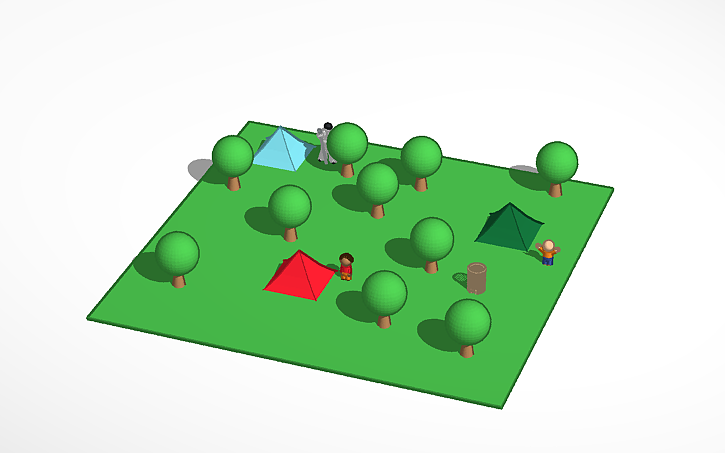 3D design camp site | Tinkercad