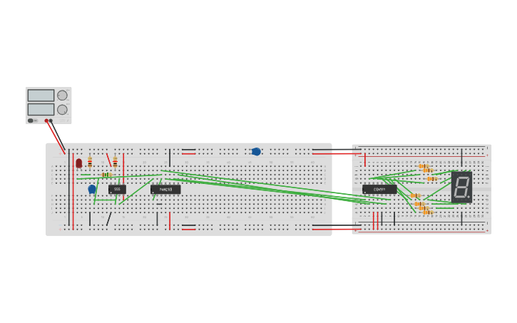 Seven Segment Encoder Simple Counter Sem 2 Project Tinkercad