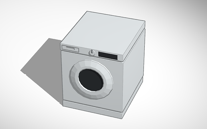 3d-design-washing-machine-tinkercad