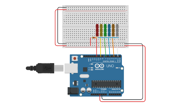 Circuit design Copy of Arduino UNO R3 - Tinkercad