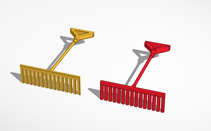 3D design BSS Golden Rake - Tinkercad