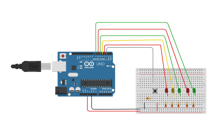 Circuit design Buttons | Tinkercad