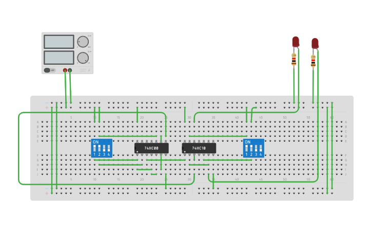 Circuit Design D FLIP FLOP Tinkercad circuit-design-d-flip-flop-tinkercad