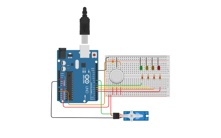 Circuit design alcoholimetro en arduino - Tinkercad