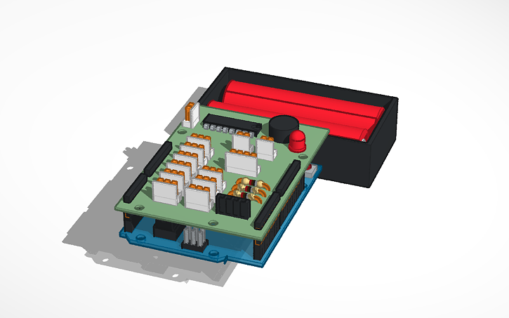 3D design Shield arduino Robot - Tinkercad