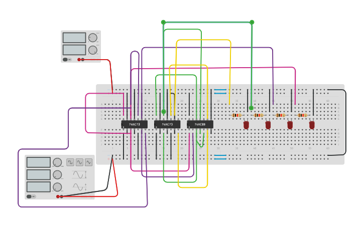 Circuit design CH.EN.U4CSE19029 4 bit up counter using JK flip flop ...