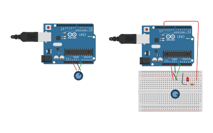Circuit design Analog Input | Tinkercad