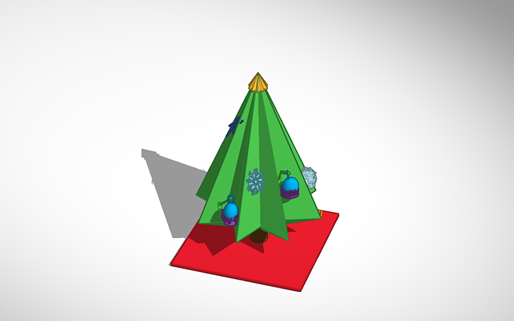 3d Design Christmas Tree Tinkercad 1855