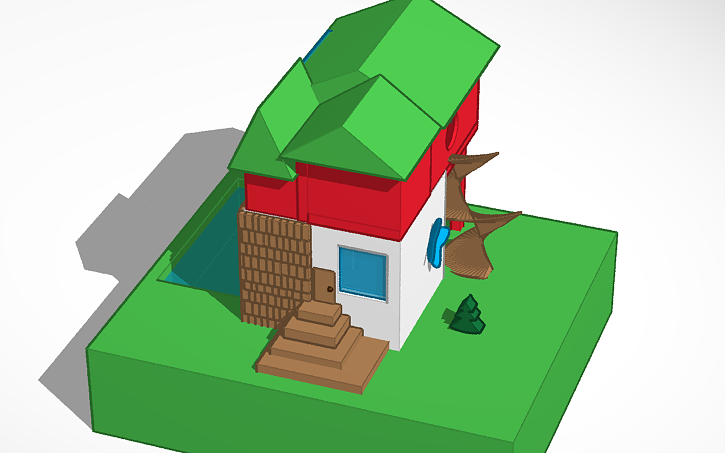 3D design môj vysnívaný dom | Tinkercad