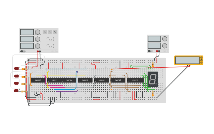 Circuit Design Contador Tinkercad