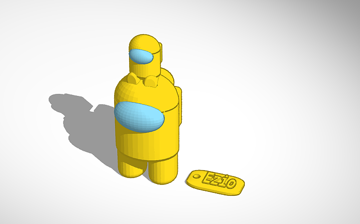 3D design Among Us Tinkercad