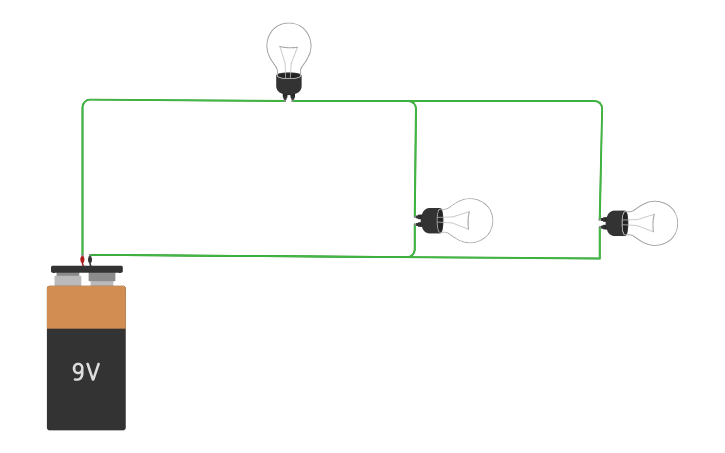 Circuit design series parallel circuit - Tinkercad