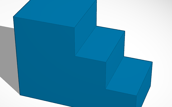 Process Step Block Design 3D design Step Block - Tinkercad