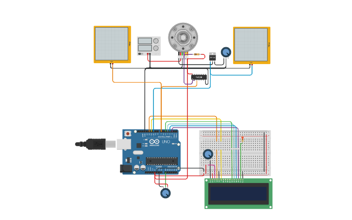 Circuit design Controlador PID para motor DC con encoder. - Tinkercad