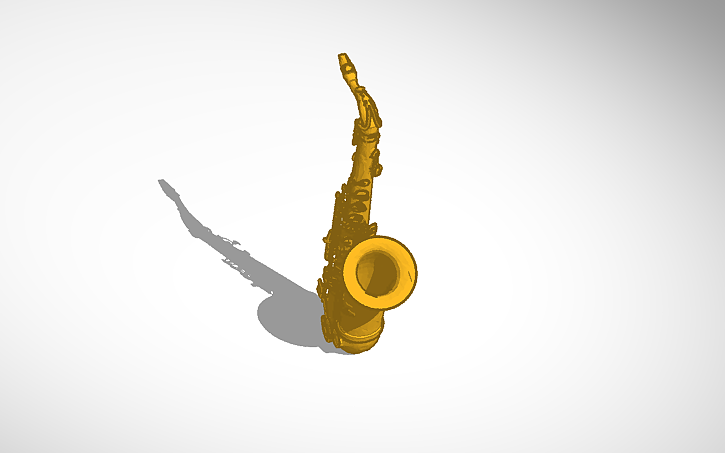3d Design Tenor Saxophone Tinkercad