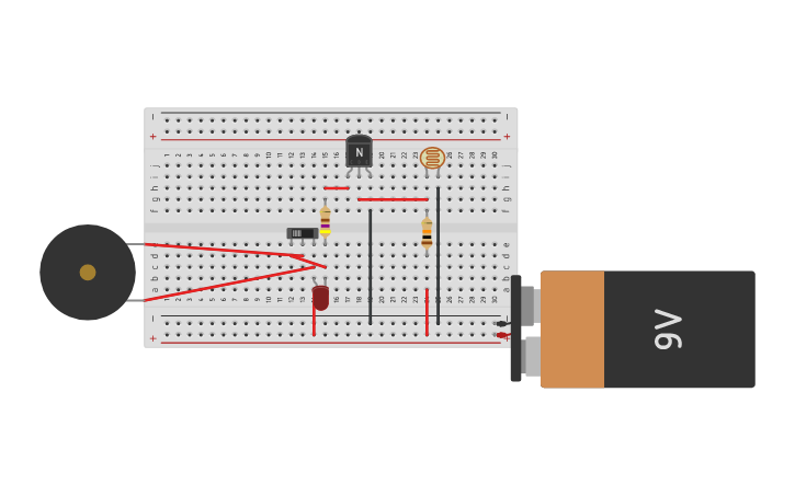 Circuit design automatic dark detector - Tinkercad