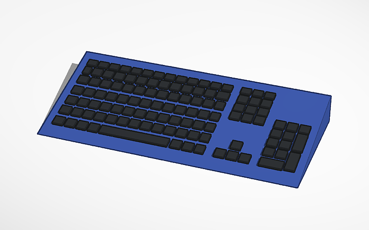 3D design Keyboard - Tinkercad