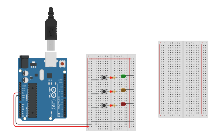 Circuit design TP_VP_partie_1 - Tinkercad