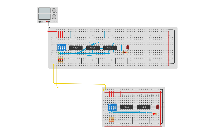 Circuit design BOOLEAN FUNCTION - Tinkercad
