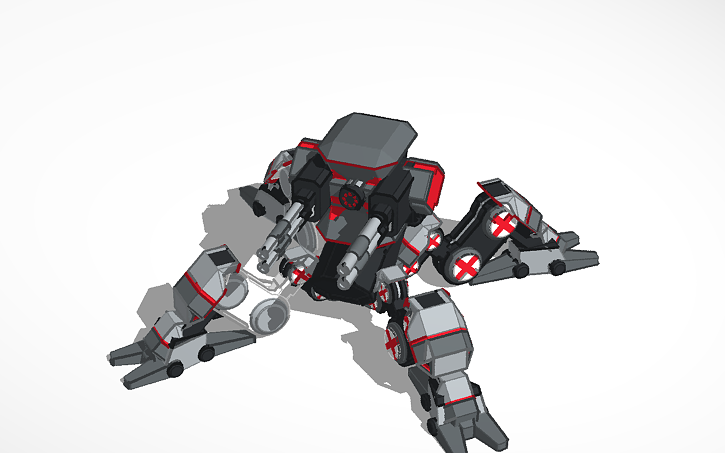 Protoss Robotics 3D design Immortal (Protoss robot) - Tinkercad