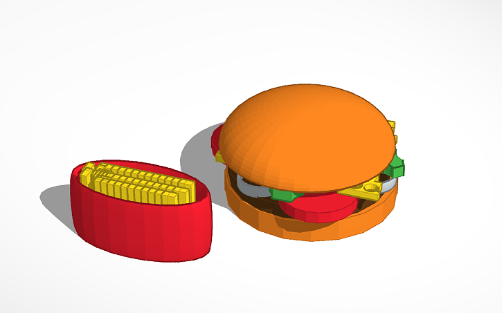 3D design Burger | Tinkercad