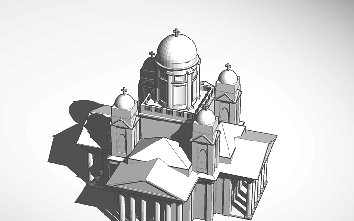 3D design Helsinki Cathedral Tinkercad 3D design Helsinki Cathedral Tinkercad