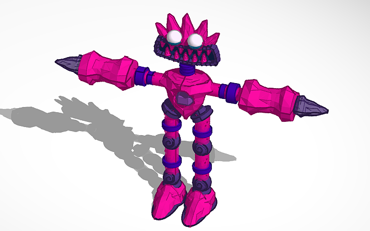 3D design Crystal epic wubbox (T-pose) - Tinkercad