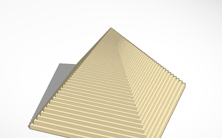 3D design pyramid - Tinkercad