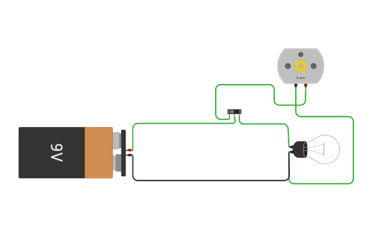 Circuit design COMMUTADOR QUE CONTROLA MOTOR I BOMBETA EN PARAL·LEL ...