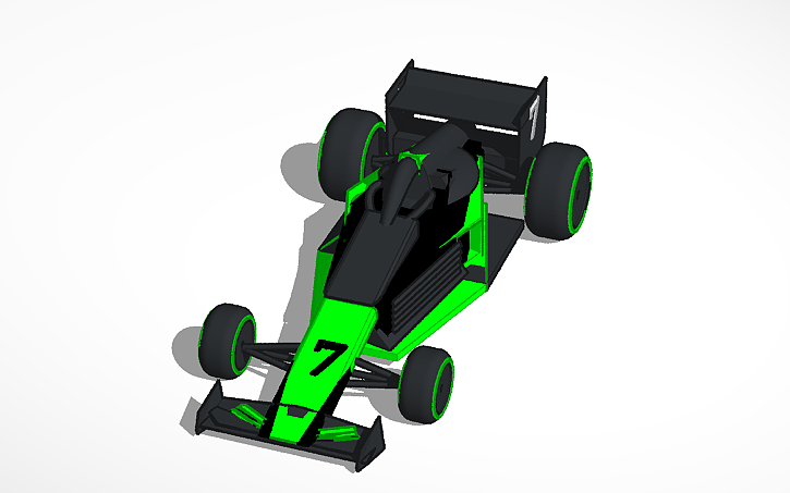 3D design Formula 1 Race Car - Tinkercad