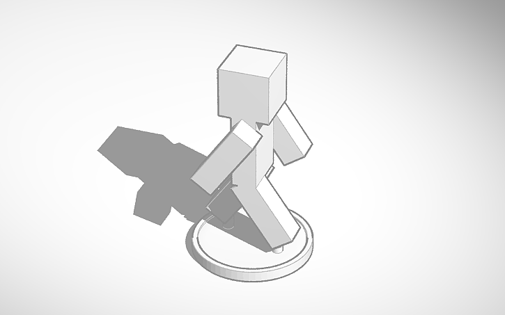 3D design Minecraft body - Tinkercad