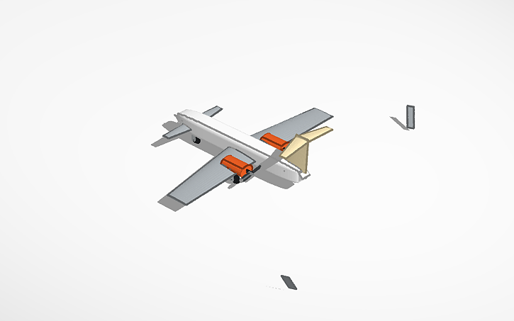 3D design rc air plane - Tinkercad