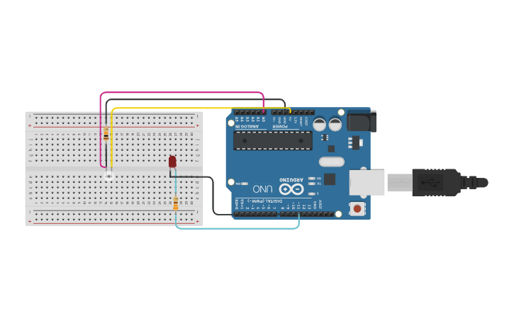 Circuit design Ambient Light Sensor | Tinkercad