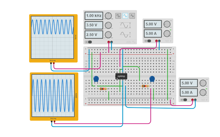 Circuit Design Percobaan 5 Mod 9 - Tinkercad