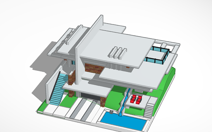 3D Design Modern House Tinkercad 3D Design Modern House Tinkercad