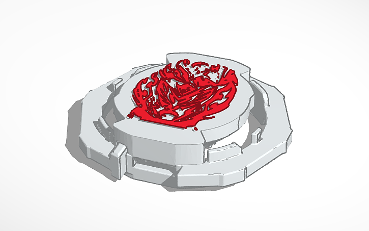 3D design Copy of Beyblade DB Core Template (Left) - Tinkercad