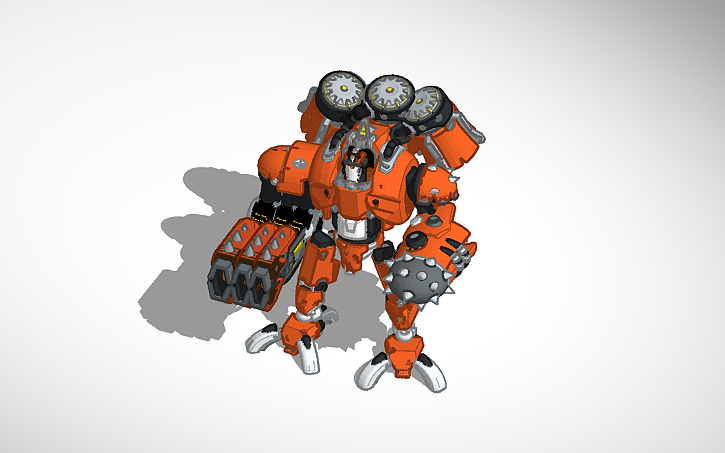 Mega Bot Making 3D design mega bot - Tinkercad