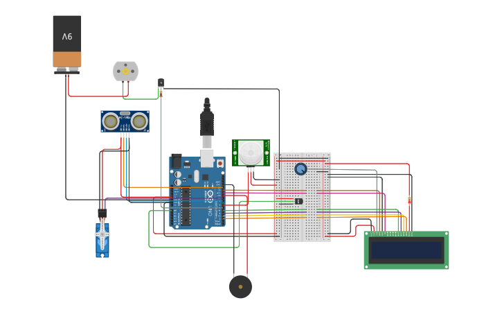 Circuit design Project_IOT | Tinkercad
