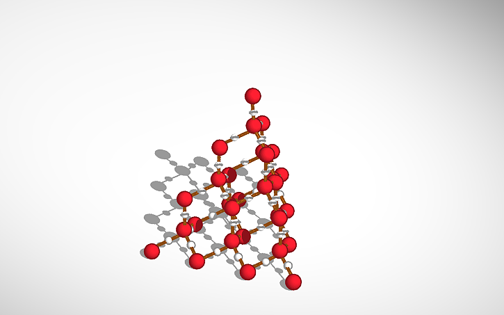 3D design SiO2 - Tinkercad